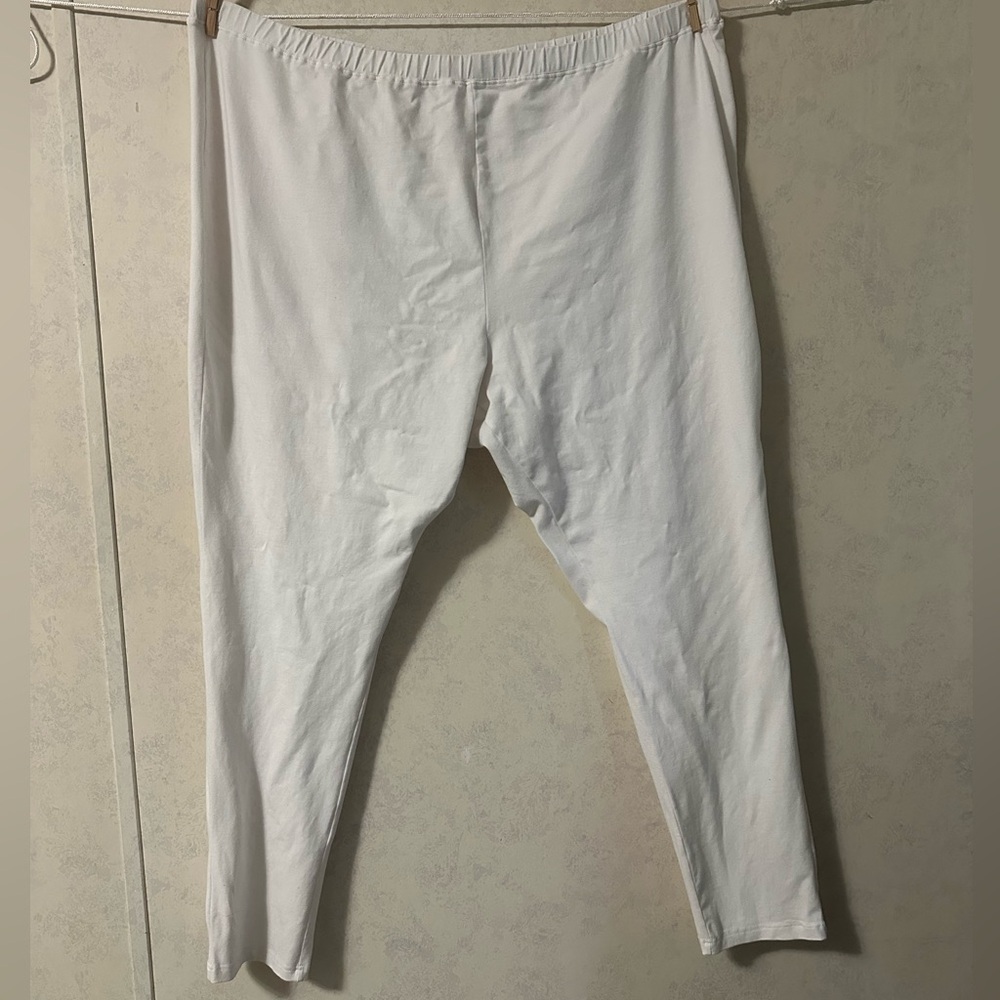 Woman Within White Cozy Pants